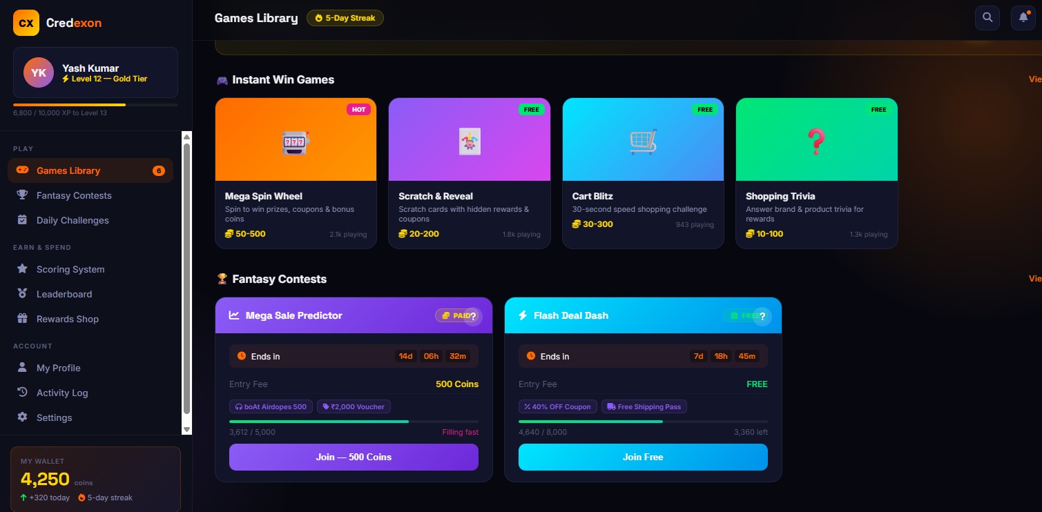 Mini game screenshot 1